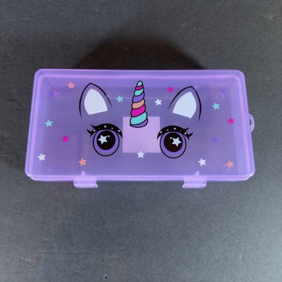 Purple Unicorn Art Box 8 in x 4 in - Picture 1 of 2